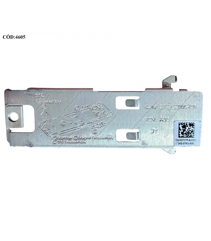 BRACKET SSD DELL INSP. 15 3510 3511 3515 3520 3521 3525 3530 3535 VOSTRO 3510 3520 3525 SERIES M.2 2230-2280 037Y7P ORIG.