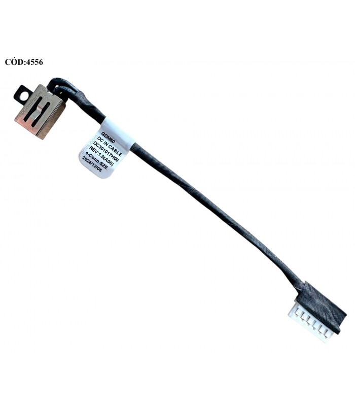 DC JACK POWER DELL INSP.15 3510 3511 3515 3520 3521 3525 3530 3535 16 5640 5645 SERIES 4.5*3.0MM 6PIN 8CM 0231X7 ORIG.