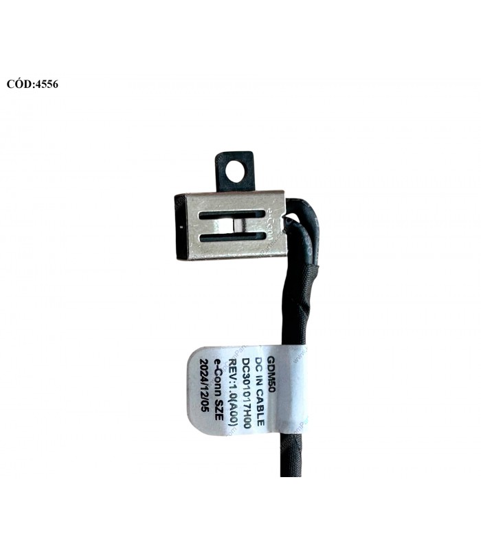 DC JACK POWER DELL INSP.15 3510 3511 3515 3520 3521 3525 3530 3535 16 5640 5645 SERIES 4.5*3.0MM 6PIN 8CM 0231X7 ORIG.