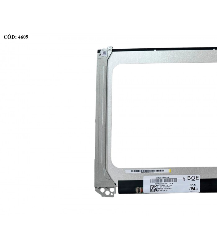 DISPLAY 15.6" 30PIN WLED SLIM FHD (1920x1080) NARROW MATTE 60HZ IPS N-TS eDP VC.D PCBA FLAT 2CM NO BRACKETS 0N39X1 ORIG. (DS)