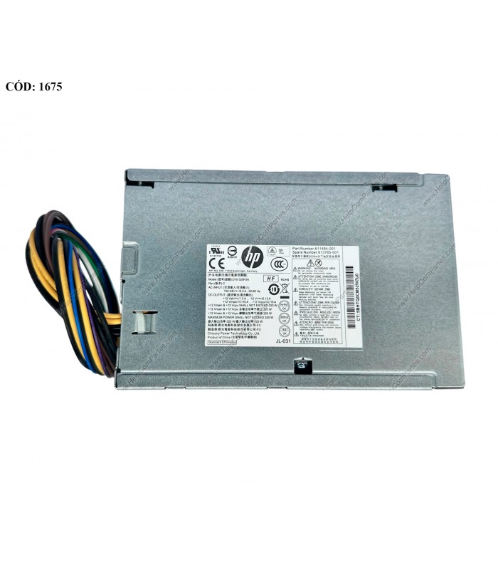 PSU HP 320W 80 PLUS GOLD/ HP Pro 6000 6200 6300 Elite 8000 8100 8200 8300 SERIES MT/ 503377-001 611484-001 PFC (DS)