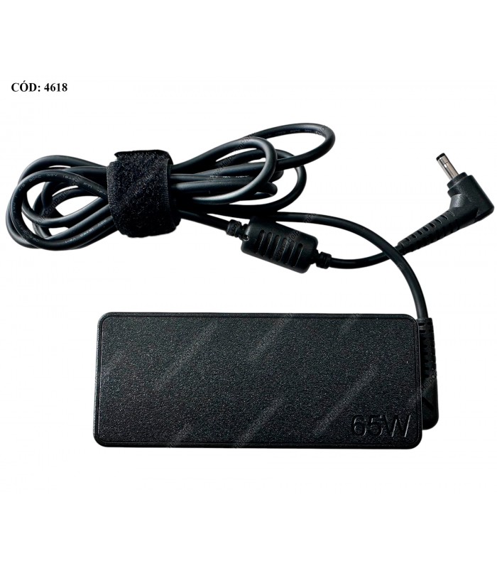 CARGADOR LENOVO 20V---3.25A 65W PIN 4.0*1.7MM 100-240V~ US 50-60Hz 3PRONG 5A10J40449 N-CABLE ORIG. (SN)