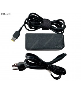 CARGADOR LENOVO 20V---3.25A 65W USB-SQUARE SLIM 100-240V~ US 50-60Hz 3PRONG 5A10V03250 ORIG.(DS)