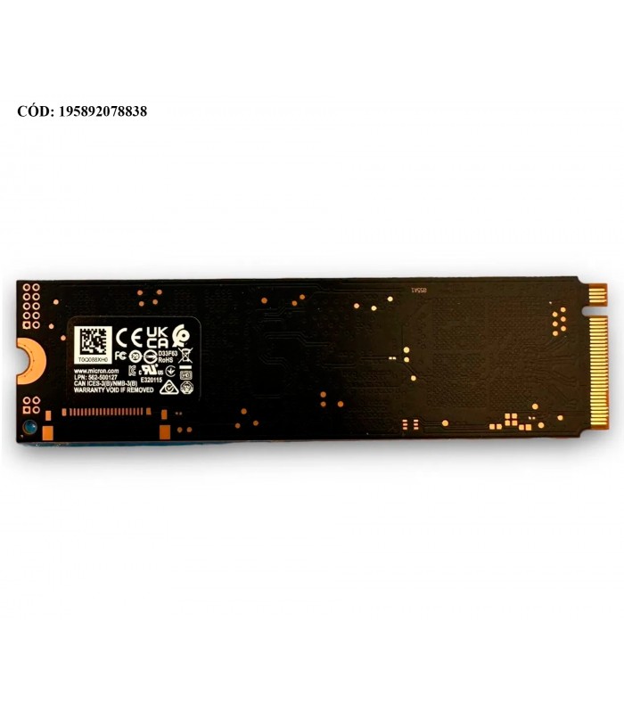 SSD LENOVO 3400 512GB NVMe PCIe GEN4 X4 M.2 2280/ OPAL2/TLC 3D-NAND/ TBW 300/ 6600-3600MB/s RW/ MTFDKBA512TFH ORIG.