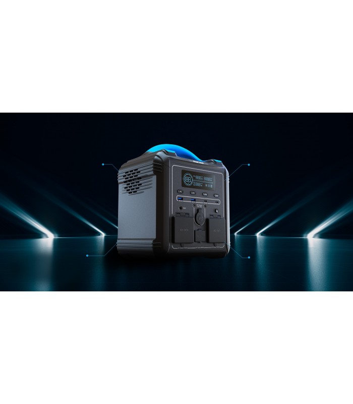 POWER BANK FORZA TITAN FPP-T700 PORTABLE 700W-2AC /120V AC, 110V*2, USB-A QC/3.0*1,USB-A 5V/2.4A*1 USB-C PD 65W*1,2H, 3000CICLO
