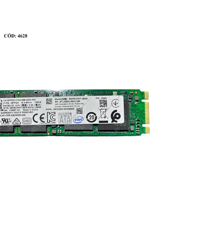 SSD DELL 128G M.2 B+M 2280 SATA III 6Gb/s /3D TLC NAND/ TBW 72/ 550-440MB/s RW 067PG2 ORIG.