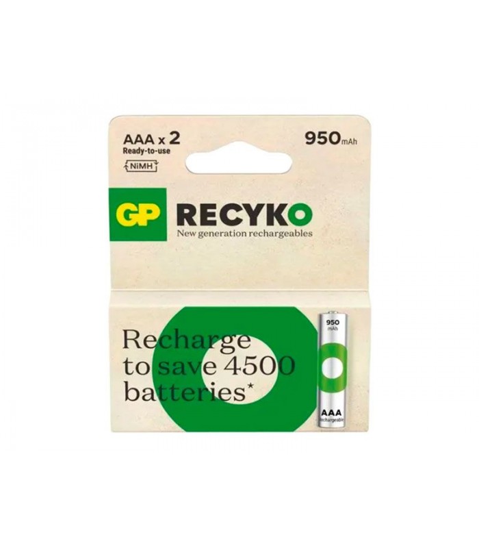 PILA GP REC RECYKO AAA 1.2V 950mAH BL/2