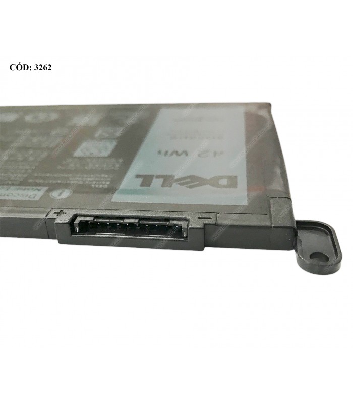 BATERIA DELL 11.4V---42WH 3C WDX0R/INSPIRON 15 7572 14 7472 13 (7375) 15 (7580) 14 (3482) 15 (5568) 15 (5575) SERIES FW8KR ORIG.