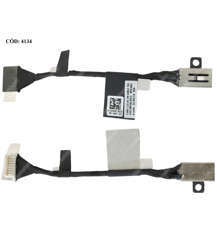 DC JACK POWER DELL LATITUDE 3420 3430 3520 11th Gen / 3430 E3420 E3430 E3520 SERIES +CABLE0HJW4D HJW4D ORIG.