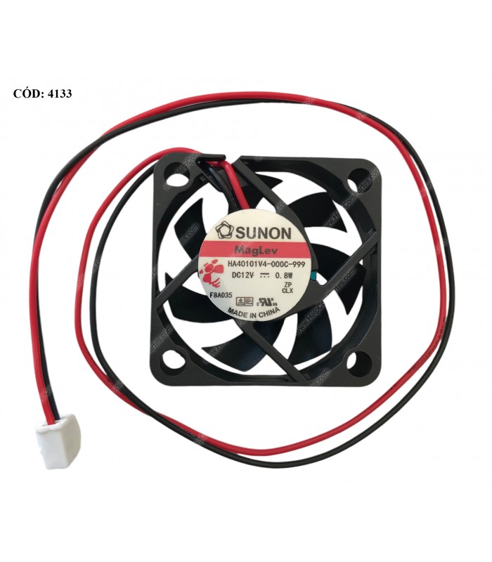 VENTI. SUNON MagLev DC 12V---0.8W 40x40x10mm 4500RPM PARA DVR-NVR HA40101V4-000C-999 2PIN ORIG.