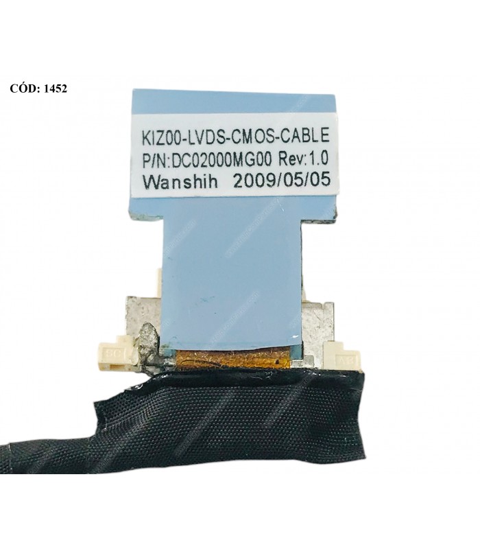 FLEX LCD DELL INSP. MINI 910 VOSTRO A90 SERIES 40PIN CONECTOR CAM 0H243J H243J  ORIG.