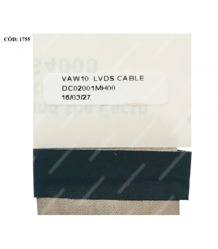 FLEX LCD DELL INSP. 17 17R 3721 3737 5721 5737 17.3" SERIES 40PIN DC02001MH00 0249YD OEM.