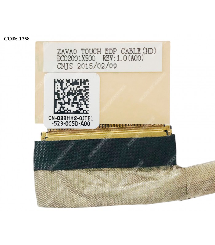 FLEX LCD DELL 5447 5448 14-5442 14-5443 14-5445 14-5447 14-5448 14" (40PIN) SERIES DC02001X500 088HH8 ORIG.