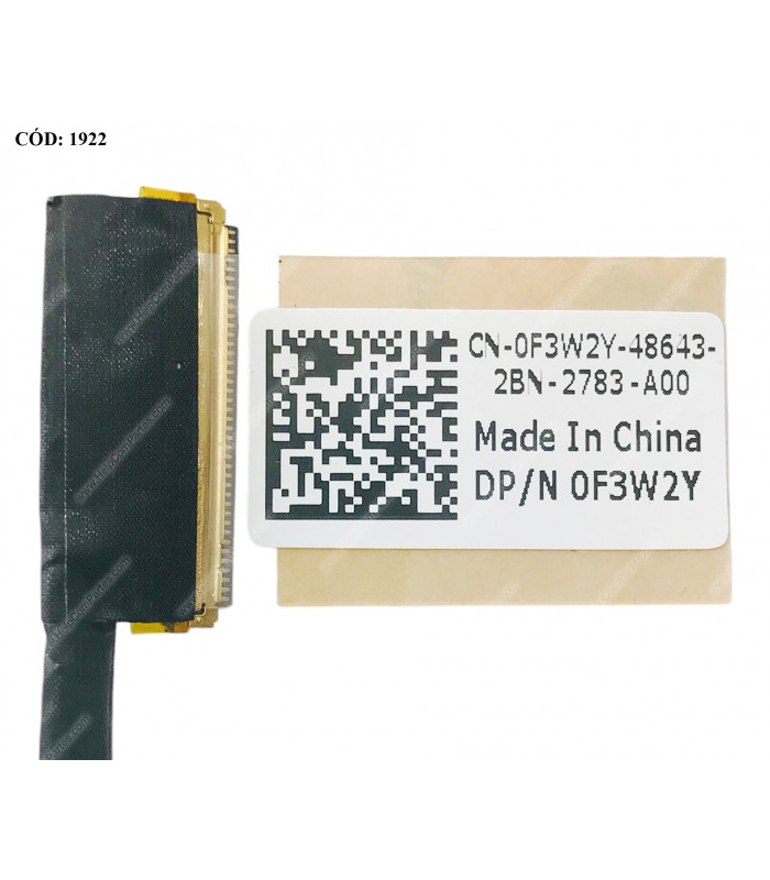 FLEX LCD DELL 5323 V3360 1308 1508 13Z 3360 SERIES 40PIN 0F3W2Y F3W2Y DD0V07LC000 ORIG.