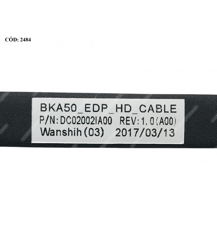 FLEX LCD DELL INSP. 15 7560 7572 7570 7000 EDP SERIES 40PIN DC02002IA00 06K2JC ORIG.
