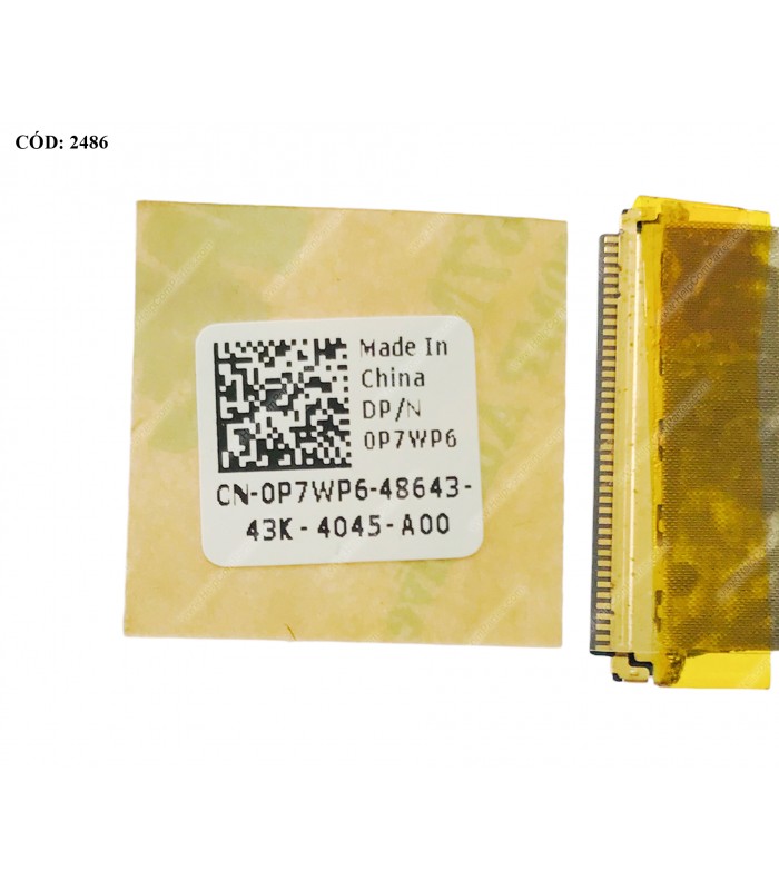 FLEX LCD DELL INSP. 11 3000 3135 3137 3138 SERIES 40PIN  P/N DD0ZM3LC000 0P7WP6 ORIG.