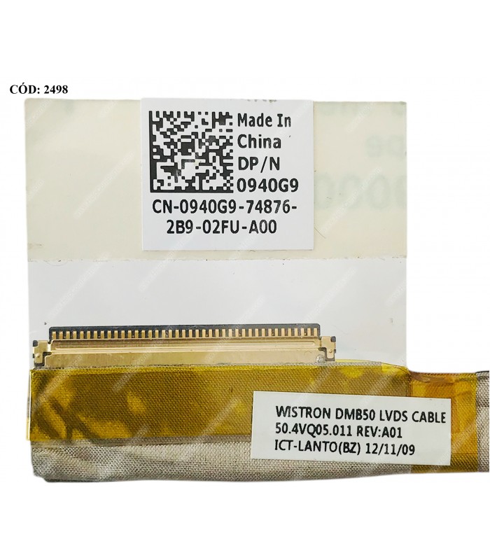 FLEX LCD DELL INSP. 5523 15Z-5523 P/N 50.4VQ05.011 0940G9 SERIES 40PIN ORIG.