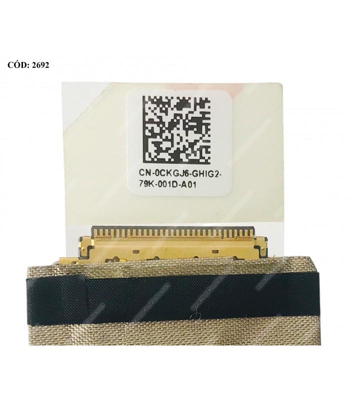 FLEX LCD DELL INSP. 15 5000 5565 5567 SERIES BAL20 N-TS DC02002I800 EDP 30PIN 0CKGJ6 ORIG.