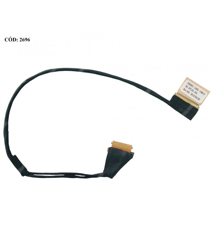 FLEX LCD DELL INSP. 15 7000 7535 7537 P/N 50.47L03.001 0DCXMF DOH50 SERIES 40PIN OEM