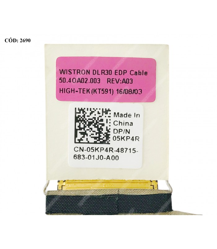 FLEX LCD DELL LATITUDE 3340 3350 L3340 E3340 P/N 50.4OA02.003 05KP4R SERIES 30PIN ORIG.