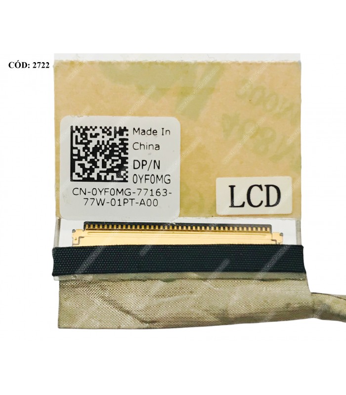 FLEX LCD DELL 15 3567 INSPIRON 15 3567 TOUCH 40PIN SERIES P/N 0YF0MG 450.0AH01.0032 ORIG.