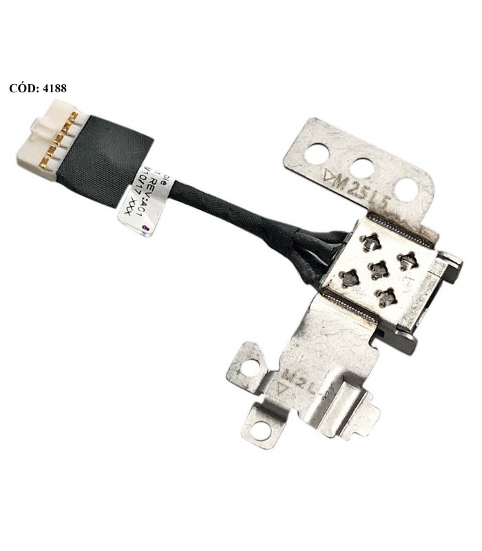 DC JACK POWER DELL LATITUDE 3300 E3300 3310 E3310 SERIES +CABLE 0R9P3M 450.0FN02.0001 OEM.