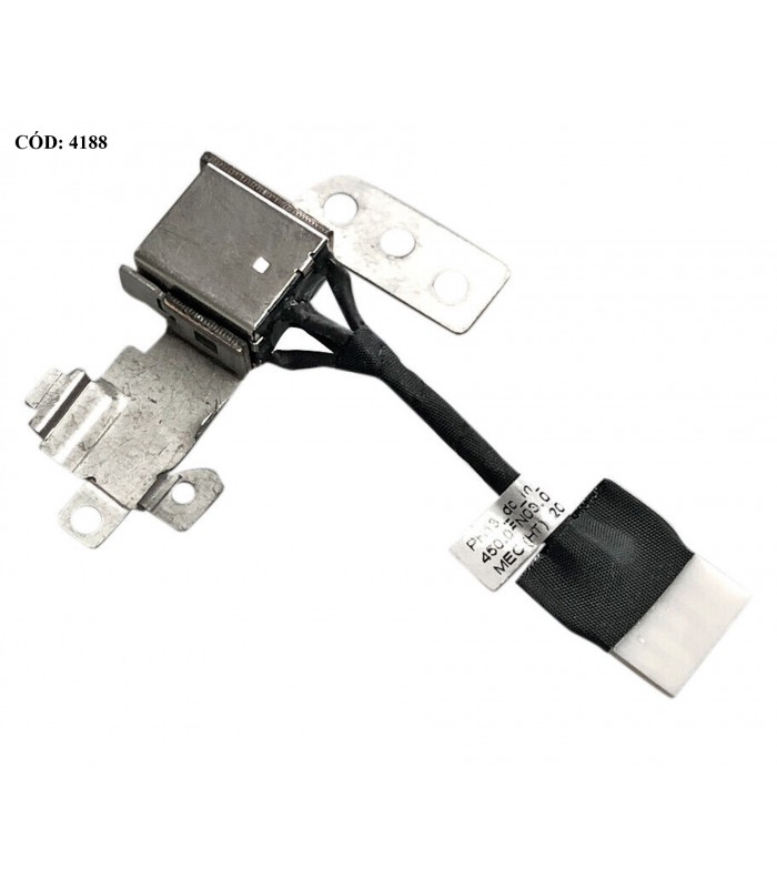DC JACK POWER DELL LATITUDE 3300 E3300 3310 E3310 SERIES +CABLE 0R9P3M 450.0FN02.0001 OEM.
