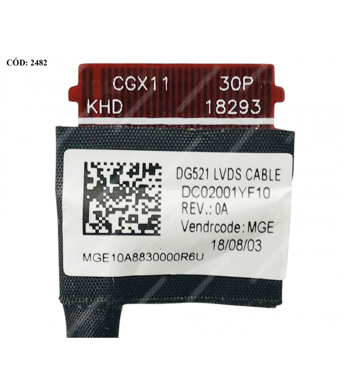 FLEX LCD LENOVO IDEAPAD 320 330 320-15IAP 320-15IABR 320-15AST 320-15ABR 330-15IKB SERIES 30PIN DG521 5C10P38020 ORIG.