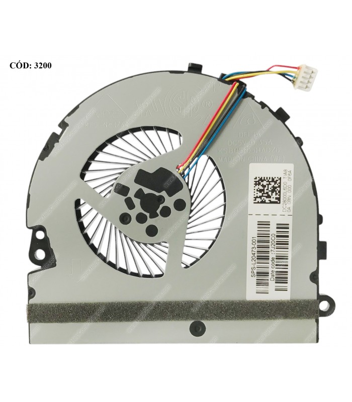 VENTI. HP PAV 15-DA 15-DB 15-DQ 15G-DR 15Q-DS 15-DY 250 G7 256 G7 SERIES 4PIN L20473-001 ORIG.