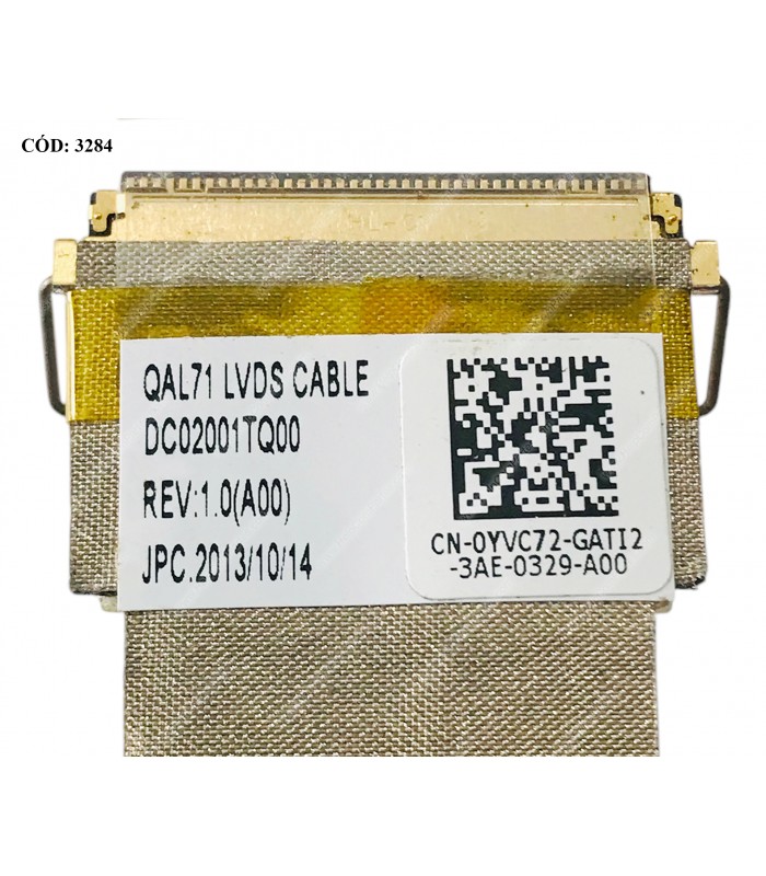 FLEX LCD DELL LATITUDE E6430S SERIES 40PIN 0YVC72 DC02001TQ00 QAL71 ORIG.