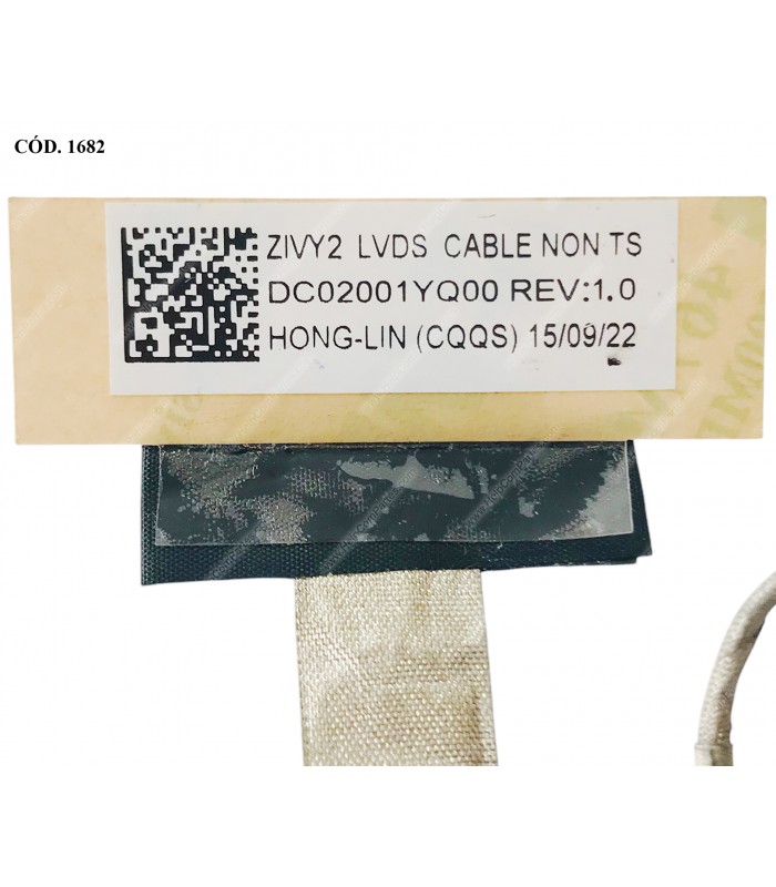 FLEX LCD LENOVO IDEAPAD Y50-70 G50-70 Z50-70 SERIES 30PIN NO TOUCH DC02001YQ00 ORIG.