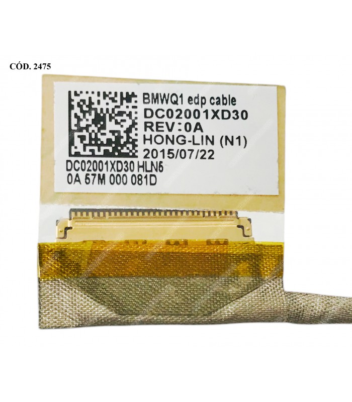 FLEX LCD LENOVO IDEAPAD 300-14IBR 300-14ISK 300-15ISK 80M2 80RR 80Q7 80Q6 80RS SERIES 30PIN DC02001XD30 ORIG.