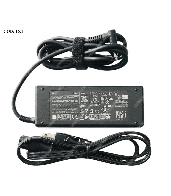 CARGADOR HP 19.5V---4.62A 90W PIN 4.5*3.0 100-240V~ US 50-60Hz 3PRONG L31819-013 ORIG.