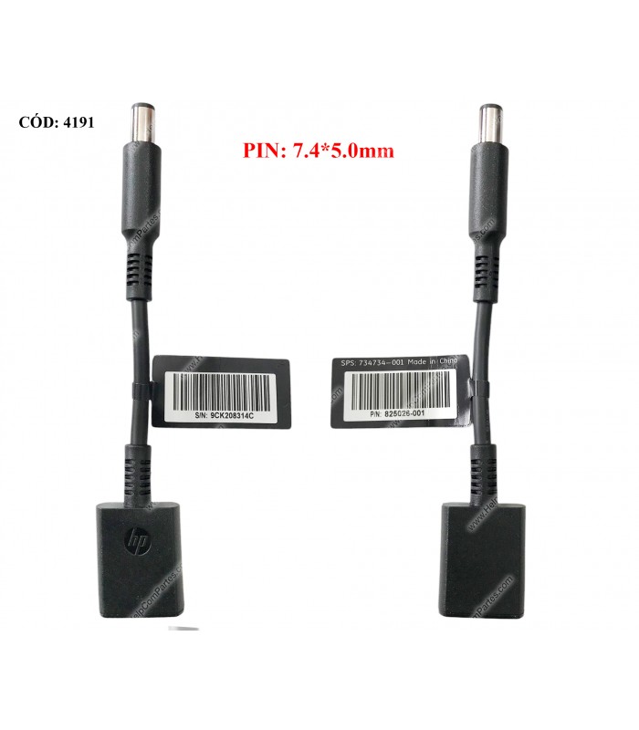 CARGADOR HP 19.5V---6.15A 120W PIN 4.5*3.0 100-240V~ US 50-60Hz 3PRONG L41856-001 KIT ORIG.