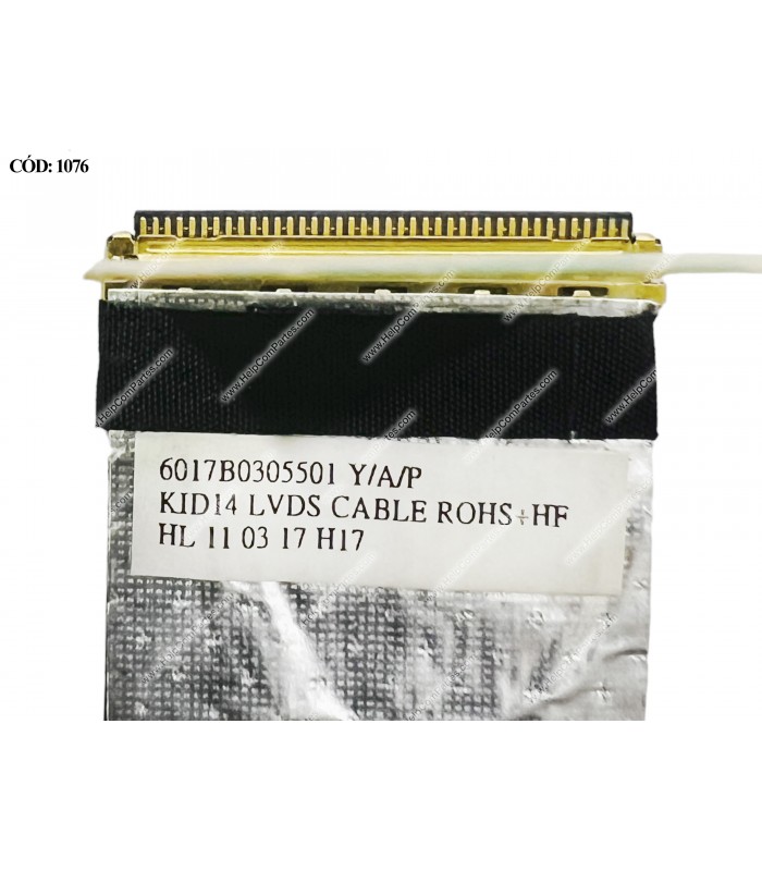 FLEX LCD HP DV4-4000 DV4-4100 DV4-4200 DV4T-4000 SERIES 40PIN 650455-001 ORIG.