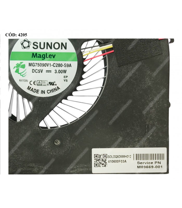 VENTI. HP PAV. AIO 24-CA 24-CB 24-CK 27-CA 27-CB / 205 G8 /205 Pro G8/ Pro 240 G9 SERIES M84832-001 4PIN ORIG.
