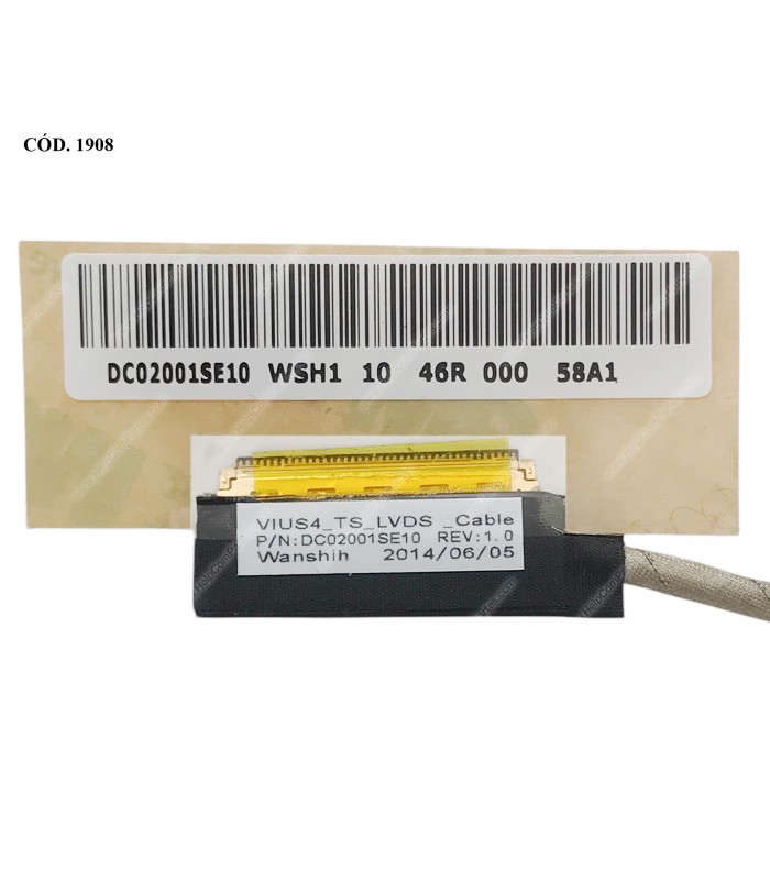FLEX LCD LENOVO S415 S300T S400T S500T S405T SERIES 40PIN TOUCH DC02001SE10 ORIG.