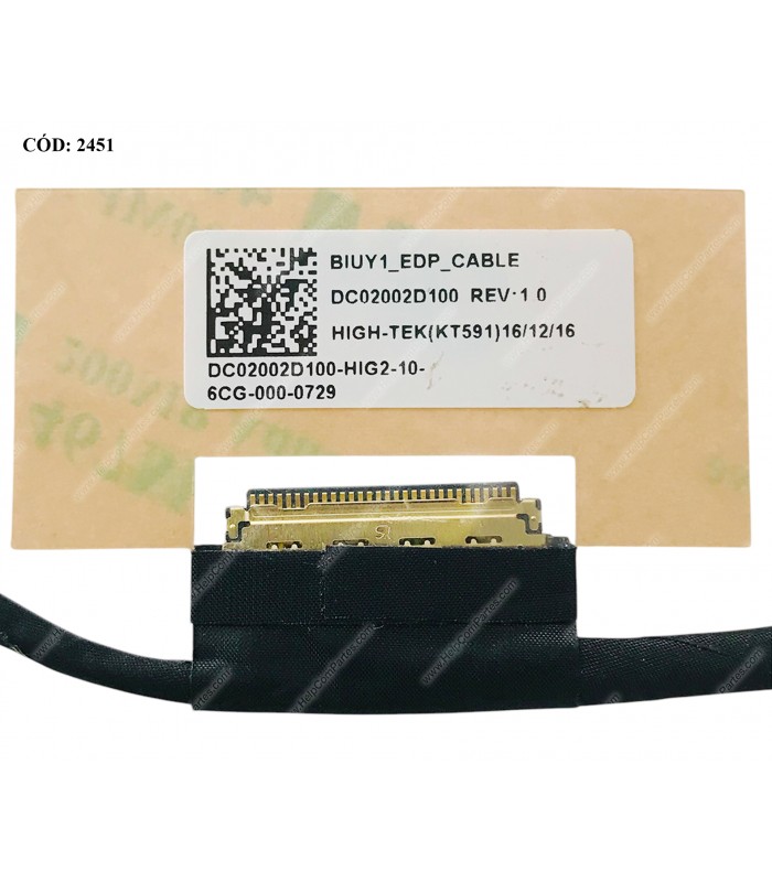 FLEX LCD LENOVO FLEX 4-1480 1435 1470 YOGA 510-14IKB 510-15ISK SERIES DC02002D100 30PIN ORIG.