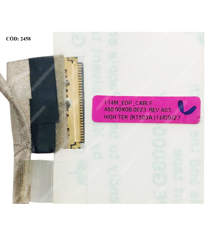 FLEX LCD LENOVO FLEX2-14  FLEX2-14D SERIES 30PIN 460.00X0B.0023 +BISAGRA IZQUIERDA 433.00X02.0012 ORIG.
