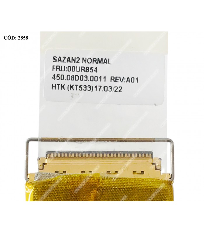 FLEX LCD LENOVO THINKPAD T50 T550 T560 T570 P50S P51S W550S SERIES 00UR854 450.06D03.0011 30PIN ORIG.