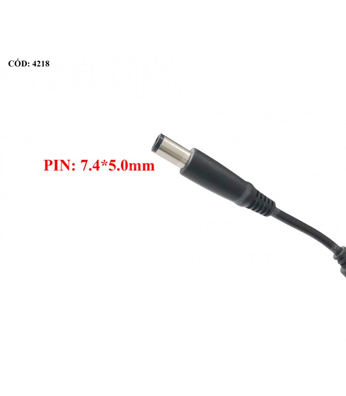 CARGADOR DELL 19.5V---3.34A 65W PIN 7.4*5.0 100-240V~ US 50-60Hz 3PRONG 06TM1C ORIG.