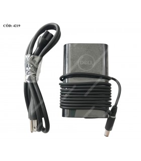 CARGADOR DELL 19.5V---3.34A 65W PIN 7.4*5.0 100-240V~ US 50-60Hz 3PRONG 0G4X7T 492-BBOM ORIG.