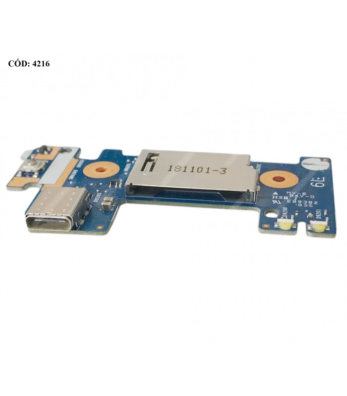 POWER BUTTON HP CARD READER BD W/USB-C /14-CF 14-CK 14-CM 14-DF 14-DK 240 245 246 G7/ 240 245 G8 L23186-001 ORIG.(DS)