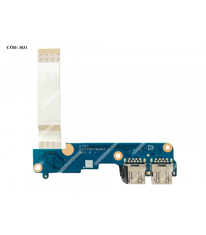USB BD I/O W/CABLE HP PAV 15-CS 15-CW 15T-CS 15Z-CW SERIES L23896-001 DAG7BDTB8B0 ORIG.