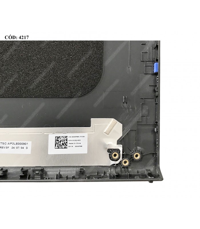 LCD COVER DELL INSP. 15 3510 3511 3515 3520 3521 3525 3530 3535 VOSTRO 3510 3520 3525 SERIES 15.6" BK 00WPN8 ORIG.