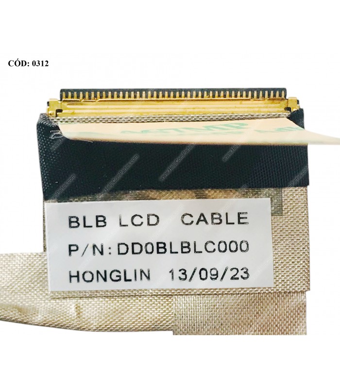 FLEX LCD TOSHIBA SATELLITE L750 L750D L755 L755D L755E SERIES 40PIN DD0BLBLC000 OEM.
