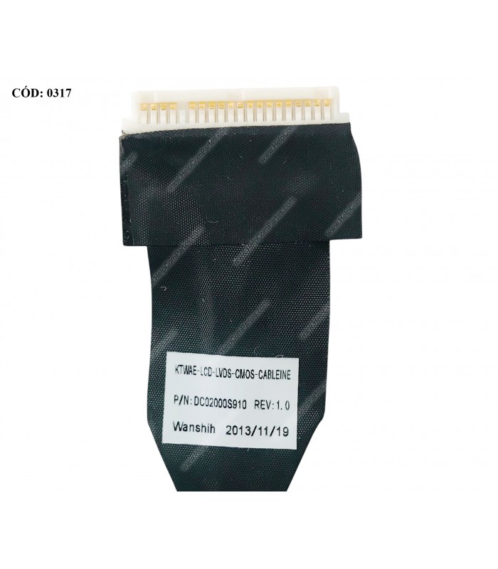 FLEX LCD TOSHIBA SATELLITE L550 L550D L555 L555D SERIES 40PIN DC02000S910 ORIG.