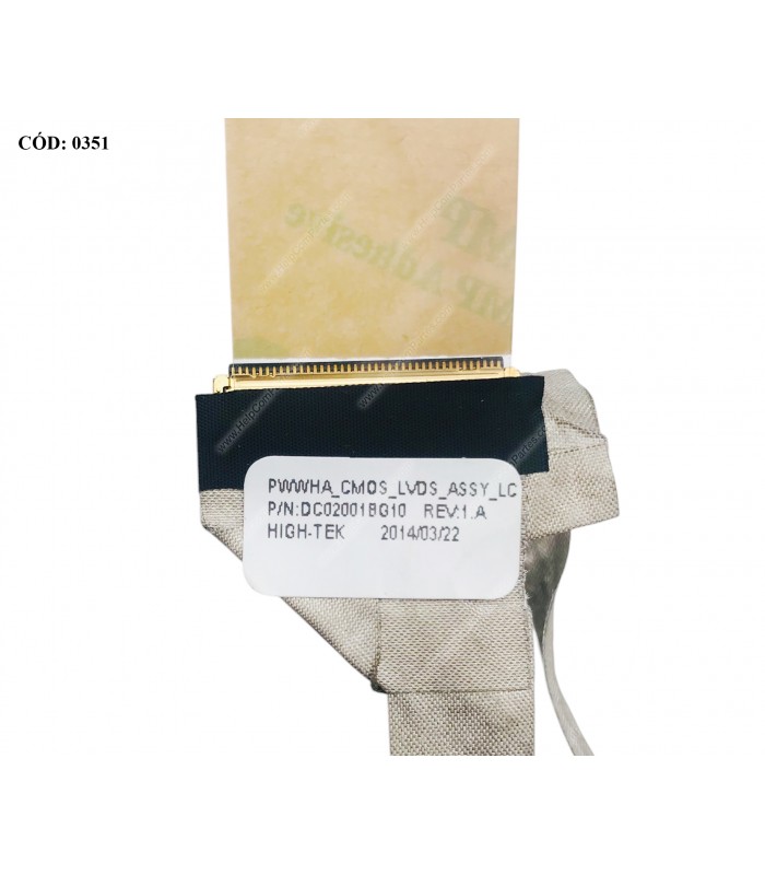 FLEX LCD TOSHIBA A660 A660D A665 A665D C660 C660D C665 C665D  P750 P750D P755 P755D V.2 SERIES 40PIN DC02001BG10 OEM