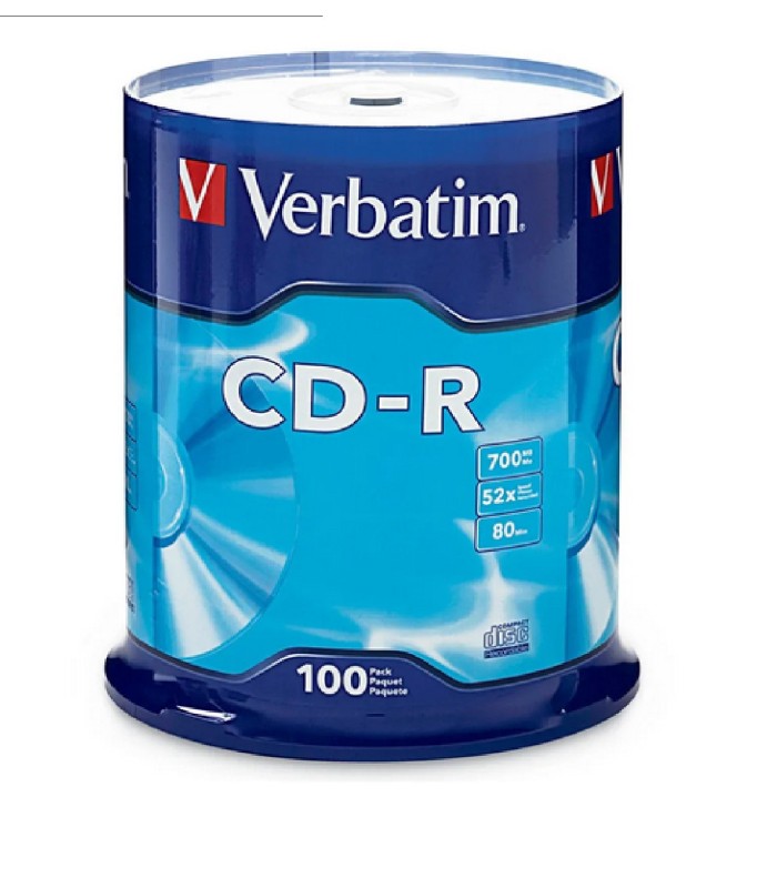 CD-R VERBATIM 80MIN/ 700MB/52X SPLINDLE