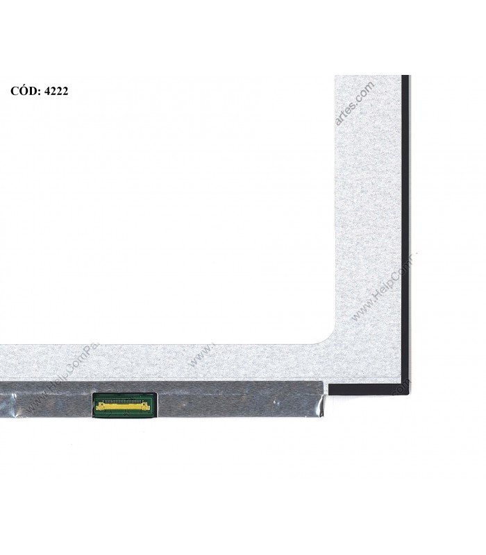 DISPLAY 15.6" 30PIN WLED SLIM WXGA HD (1366x768) NARROW GLOSSY 60Hz N-TS eDP VC.D PCBA FLAT 2cm NO BRACKETS L52000 (DS)